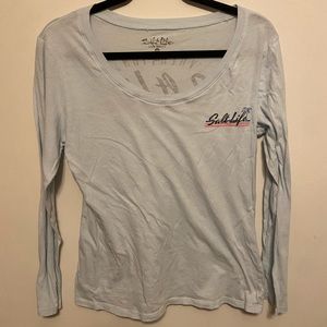 Salt life blue long sleeve shirt size large